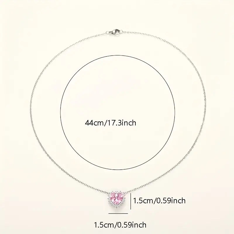 Heart Shaped Pink Gemstone