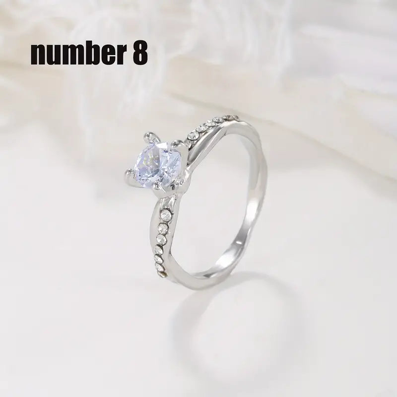 Classic Rhinestone Wreath Ring